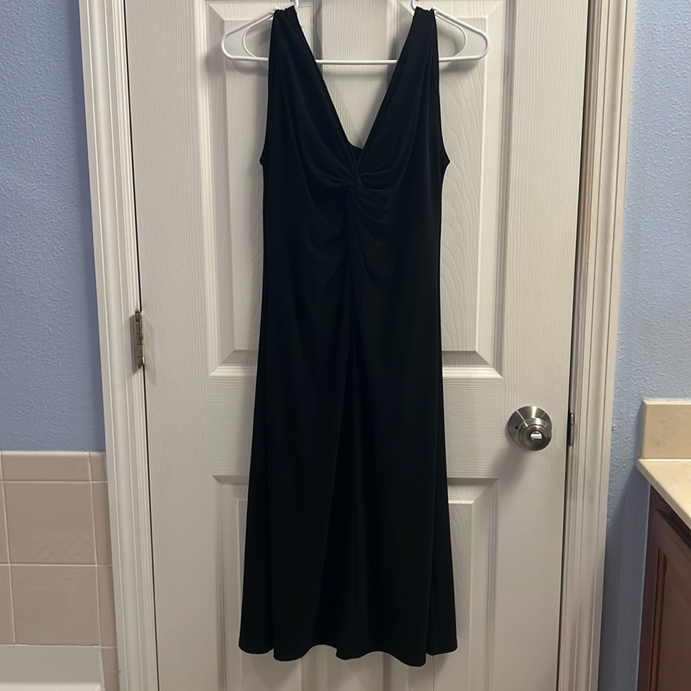Black twist detail dress